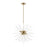 Livex Uptown 8 Light Pendant Chandelier, Antique BS/Acid Etched Rods - 48826-01