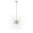 Livex Uptown 8 Light Pendant Chandelier, Nickel/Acid Etched Rods - 48826-91