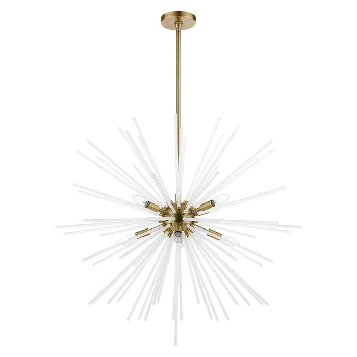 Livex Uptown 8 Light Large Foyer Chandelier