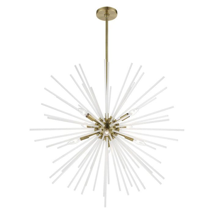 Livex Uptown 8 Light Large Foyer Chandelier