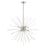 Livex Uptown 8 Light Large Foyer Chandelier, Nickel/Acid Etched Rods - 48828-91