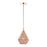 Livex Aberdeen 14" 1 Light Pendant, Rose Gold/Rose Gold Shade - 48921-86