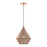 Livex Aberdeen 17" 1 Light Pendant, Rose Gold/Rose Gold Shade - 48923-86