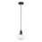 Livex Downtown 1 Light Sphere Mini Pendant