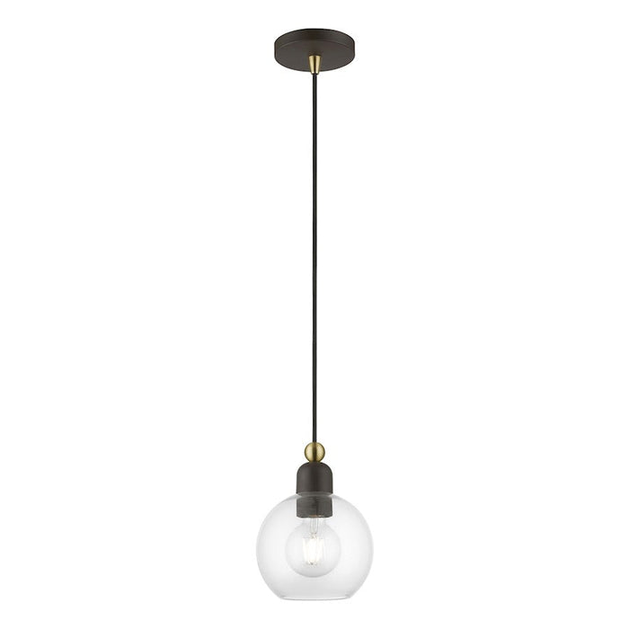 Livex Downtown 1 Light Sphere Mini Pendant