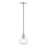 Livex Downtown 1 Light Sphere Mini Pendant, Brushed Nickel/Clear - 48971-91