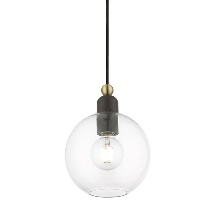 Livex Downtown 1 Light Sphere Pendant