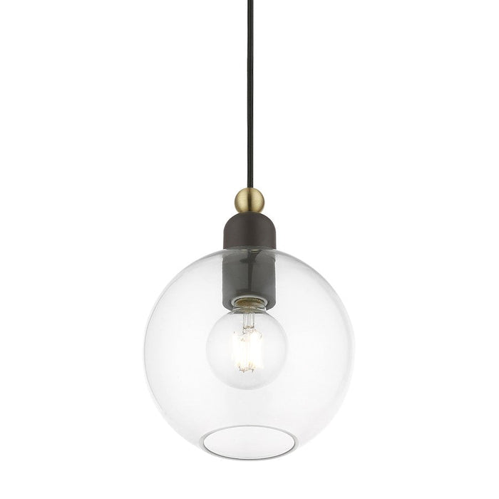 Livex Downtown 1 Light Sphere Pendant