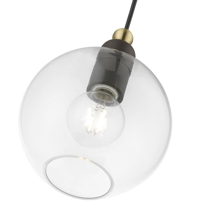 Livex Downtown 1 Light Sphere Pendant