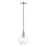 Livex Downtown 1 Light Sphere Pendant, Brushed Nickel/Clear - 48972-91