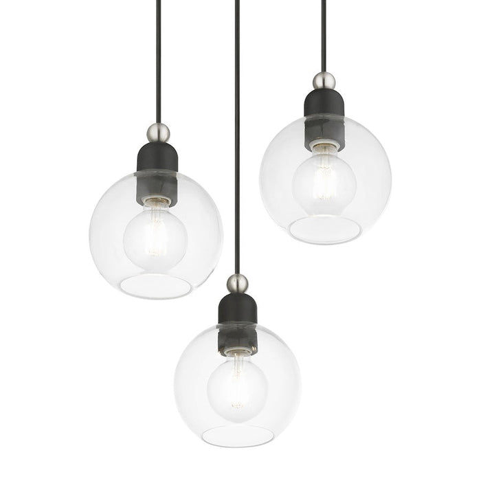 Livex Downtown 3 Light Sphere Multi Pendant