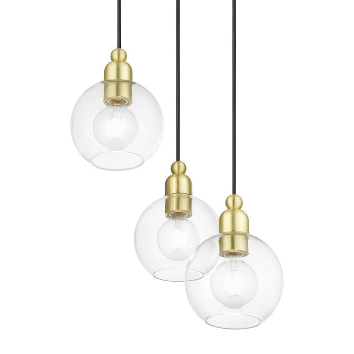 Livex Downtown 3 Light Sphere Multi Pendant