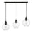 Livex Downtown 3 Light Sphere Linear Chandelier