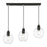 Livex Downtown 3 Light Sphere Linear Chandelier