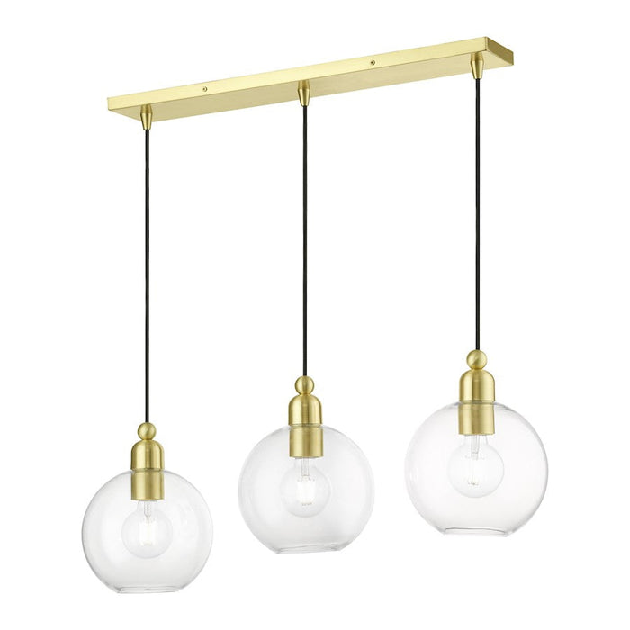 Livex Downtown 3 Light Sphere Linear Chandelier