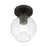 Livex Downtown 1 Light Sphere Semi-Flush Mount