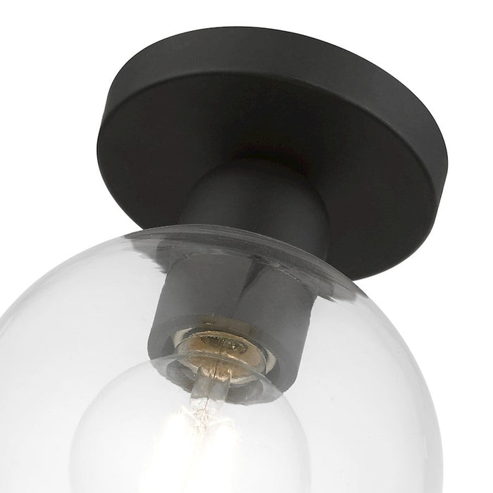 Livex Downtown 1 Light Sphere Semi-Flush Mount