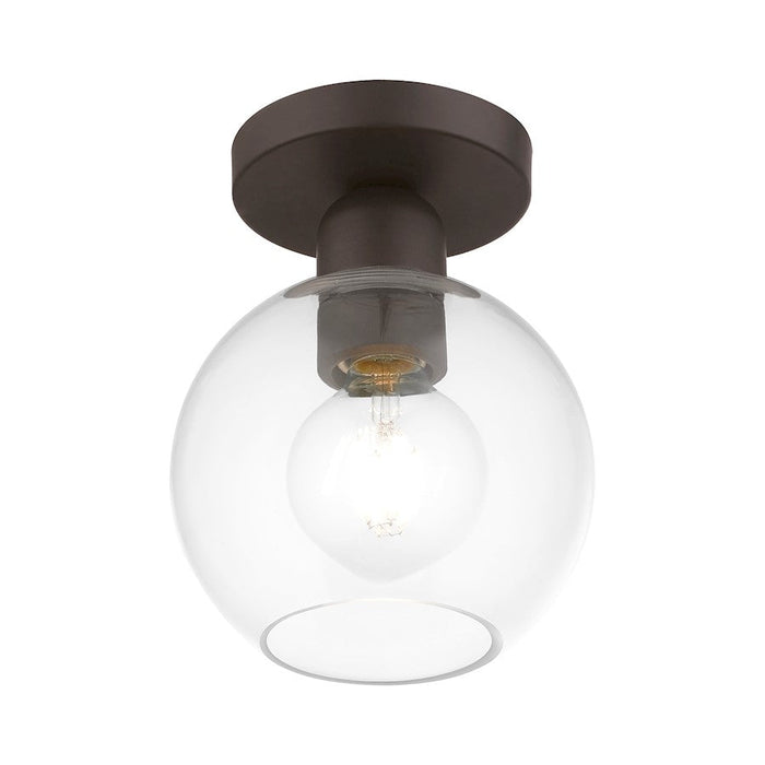 Livex Downtown 1 Light Sphere Semi-Flush Mount