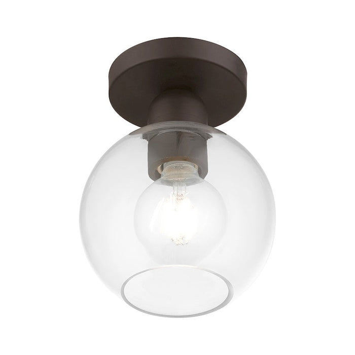 Livex Downtown 1 Light Sphere Semi-Flush Mount