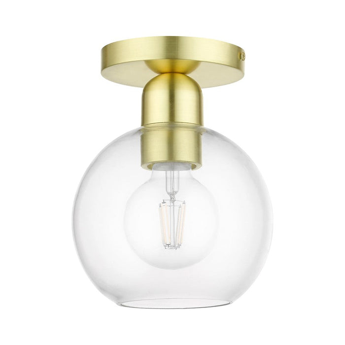 Livex Downtown 1 Light Sphere Semi-Flush Mount