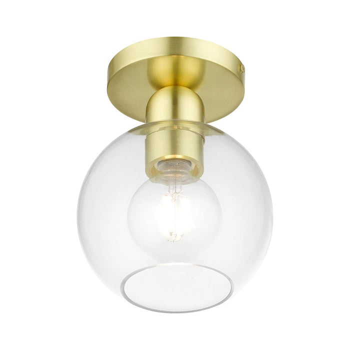 Livex Downtown 1 Light Sphere Semi-Flush Mount