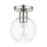 Livex Downtown 1 Light Sphere Semi-Flush Mount