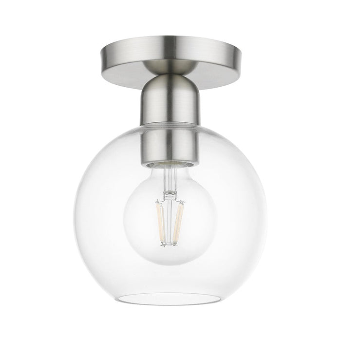 Livex Downtown 1 Light Sphere Semi-Flush Mount