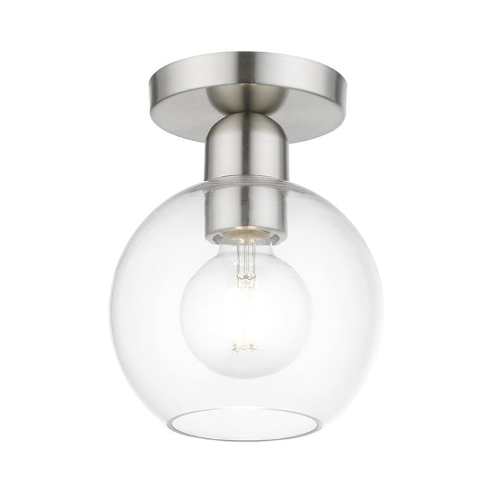 Livex Downtown 1 Light Sphere Semi-Flush Mount