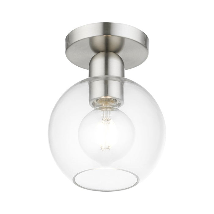 Livex Downtown 1 Light Sphere Semi-Flush Mount