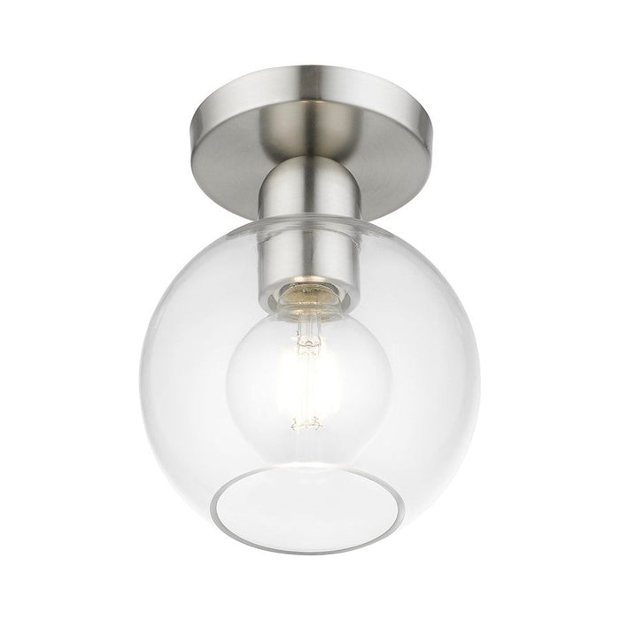 Livex Downtown 1 Light Sphere Semi-Flush Mount