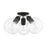 Livex Downtown 3 Light Sphere Semi-Flush Mount