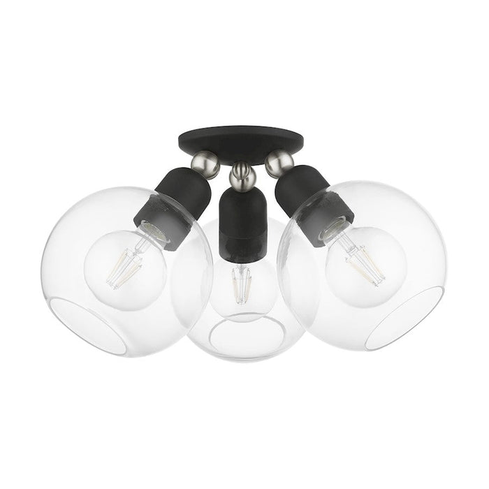 Livex Downtown 3 Light Sphere Semi-Flush Mount