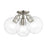 Livex Downtown 3 Light Sphere Semi-Flush Mount