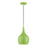 Livex Andes 1 Light Mini Pendant, Apple Green/Chrome/Steel/White - 49016-78