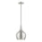 Livex Andes 1 Light Mini Pendant, Nickel/Chrome/Nickel Steel/White - 49016-91