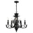 Livex Valencia 5 Light Chandelier, Shiny Black - 49065-68