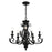 Livex Valencia 5 Light Chandelier, Shiny Black