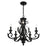 Livex Valencia 5 Light Chandelier, Shiny Black