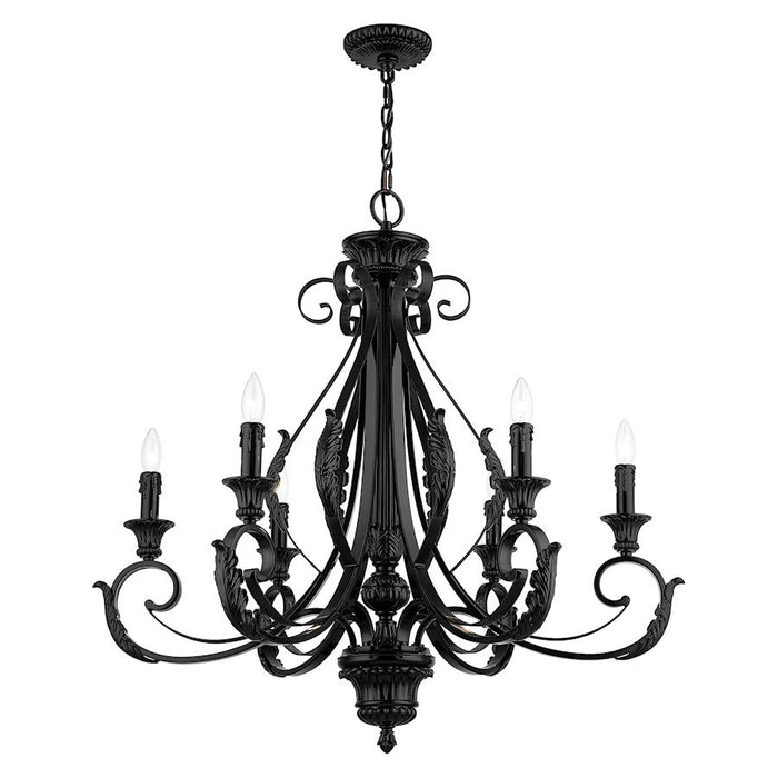 Livex Valencia 6 Light Large Chandelier