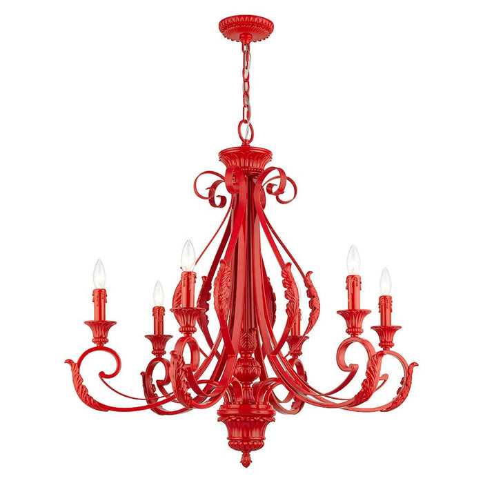 Livex Valencia 6 Light Large Chandelier