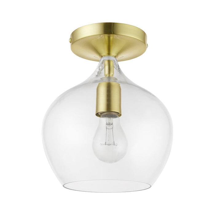 Livex Aldrich 1 Light Semi-Flush Mount