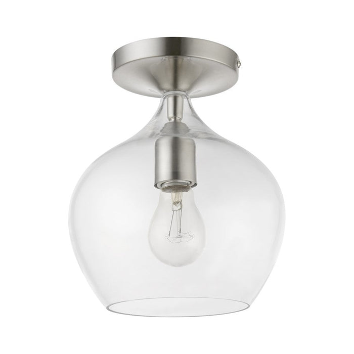 Livex Aldrich 1 Light Semi-Flush Mount