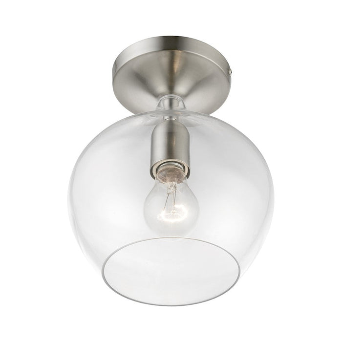 Livex Aldrich 1 Light Semi-Flush Mount