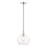 Livex Aldrich 1 Light Pendant, Brushed Nickel/Clear - 49093-91