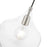 Livex Aldrich 1 Light Pendant, Brushed Nickel/Clear