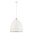 Livex Arlington 3 Light Pendant, White/Nickel/White/Gold Inside - 49110-03