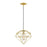 Livex Knox 1 Light Pendant, Gold/Brass/Hand Welded Soft Gold Metal - 49152-33