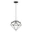 Livex Knox 1 Light Pendant, Black/Chrome/Black Metal - 49152-68