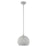 Livex Charlton 9.875" 1 Light Pendant, Gray/Nickel/Gray Shade/White - 49181-80