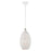 Livex Charlton 1 Light Pendant, White/Nickel/White Shade/Gold - 49182-03